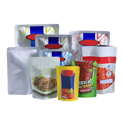 Торба для упаковки продуктов питания Пластмассовые печатные кофейные пакеты на заказ Ziplock 40 Mic ~ 250 Mic